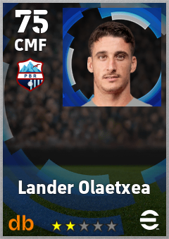 Lander Olaetxea — CMF, OVR 75, MAX 75
