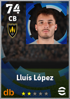 Lluís López — CB, OVR 74, MAX 74