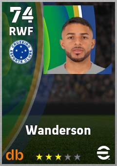 Wanderson — RWF, OVR 74, MAX 74