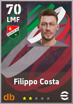 Filippo Costa — LMF, OVR 70, MAX 70