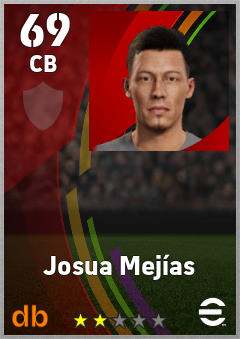 Josua Mejías — CB, OVR 69, MAX 69