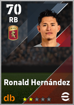 Ronald Hernández — RB, OVR 70, MAX 70