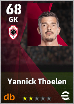 Yannick Thoelen — GK, OVR 68, MAX 68