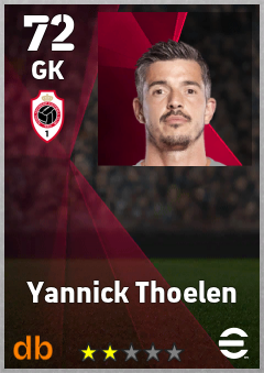 Yannick Thoelen — GK, OVR 72, MAX 72