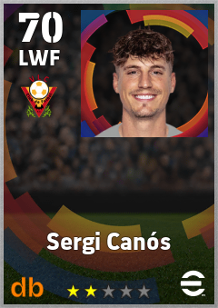 Sergi Canós eFootball player card