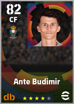 Ante Budimir — CF, OVR 82, MAX 82
