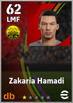 Zakaria Hamadi — LMF, OVR 62, MAX 62