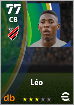 Léo — CB, OVR 77, MAX 77