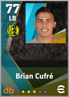 Brian Cufré — LB, OVR 77, MAX 77
