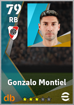 Gonzalo Montiel — RB, OVR 79, MAX 88