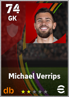 Michael Verrips — GK, OVR 74, MAX 74