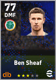 Ben Sheaf — DMF, OVR 77, MAX 77