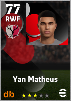 Yan Matheus — RWF, OVR 77, MAX 77