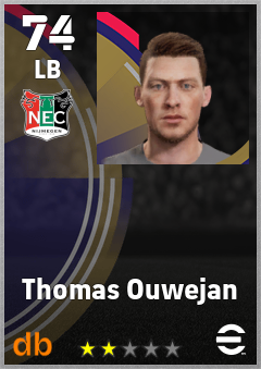 Thomas Ouwejan — LB, OVR 74, MAX 74