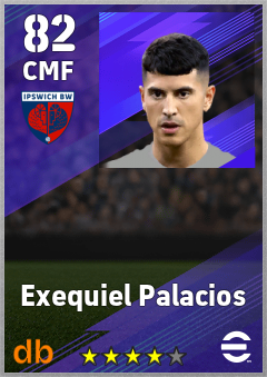 Exequiel Palacios — CMF, OVR 82, MAX 82