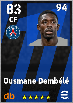 Ousmane Dembélé eFootball player card