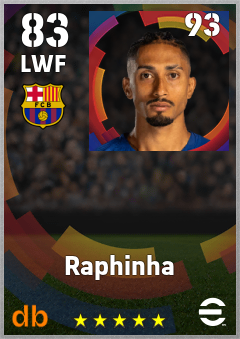 Raphinha eFootball player card