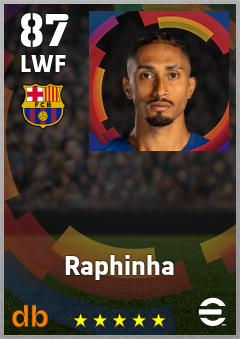 Raphinha eFootball player card