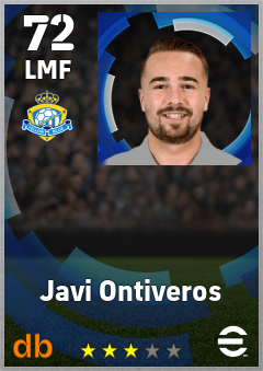 Javi Ontiveros — LMF, OVR 72, MAX 72