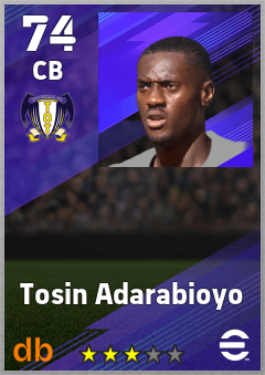 Tosin Adarabioyo eFootball player card