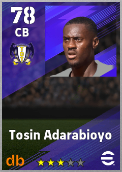 Tosin Adarabioyo — CB, OVR 78, MAX 78