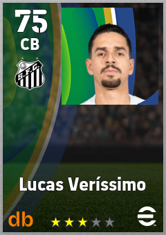 Lucas Veríssimo — CB, OVR 75, MAX 75
