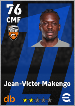 Jean-Victor Makengo — CMF, OVR 76, MAX 76