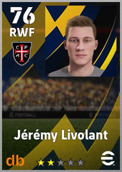 Jérémy Livolant — RWF, OVR 76, MAX 76