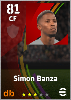 Simon Banza eFootball player card