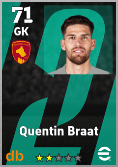 Quentin Braat — GK, OVR 71, MAX 71