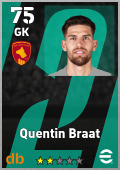 Quentin Braat — GK, OVR 75, MAX 75