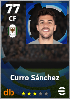 Curro Sánchez — CF, OVR 77, MAX 77