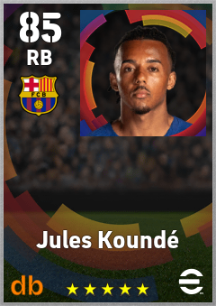 Jules Koundé — RB, OVR 85, MAX 92