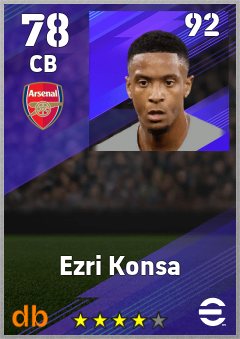 Ezri Konsa eFootball player card