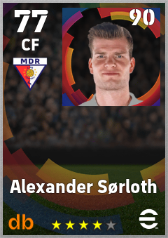 Alexander Sørloth eFootball player card