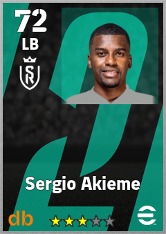Sergio Akieme — LB, OVR 72, MAX 72