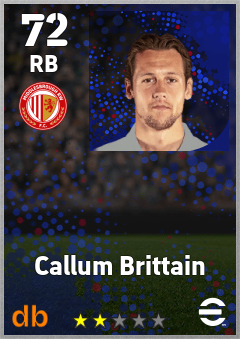 Callum Brittain — RB, OVR 72, MAX 72