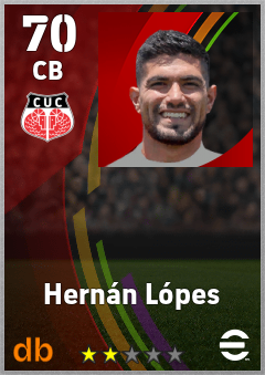 Hernán Lópes — CB, OVR 70, MAX 70