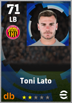 Toni Lato — LB, OVR 71, MAX 71