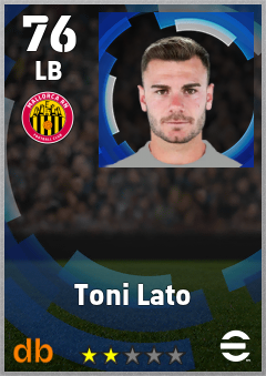 Toni Lato — LB, OVR 76, MAX 76