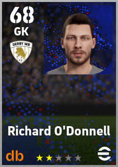Richard O'Donnell — GK, OVR 68, MAX 68