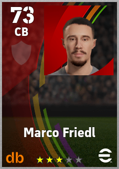 Marco Friedl eFootball player card