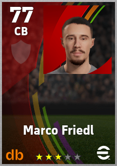 Marco Friedl eFootball player card