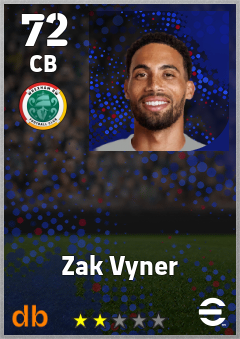 Zak Vyner eFootball player card