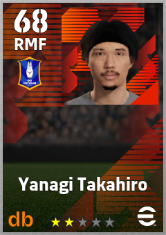 Yanagi Takahiro — RMF, OVR 68, MAX 68