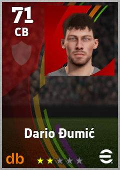 Dario Đumić eFootball player card