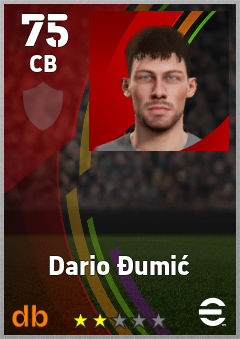 Dario Đumić — CB, OVR 75, MAX 75