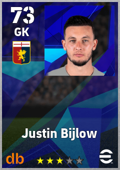 Justin Bijlow eFootball player card