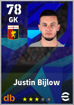 Justin Bijlow — GK, OVR 78, MAX 78