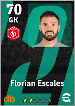 Florian Escales — GK, OVR 70, MAX 70